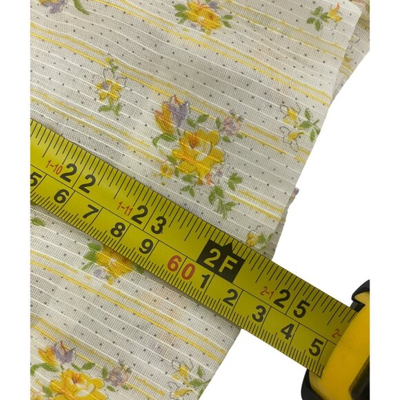 Vintage Youngland Girls Dress Size 12 Yellow Ditsy Floral Smocked Sundress NWT - Picture 9 of 10